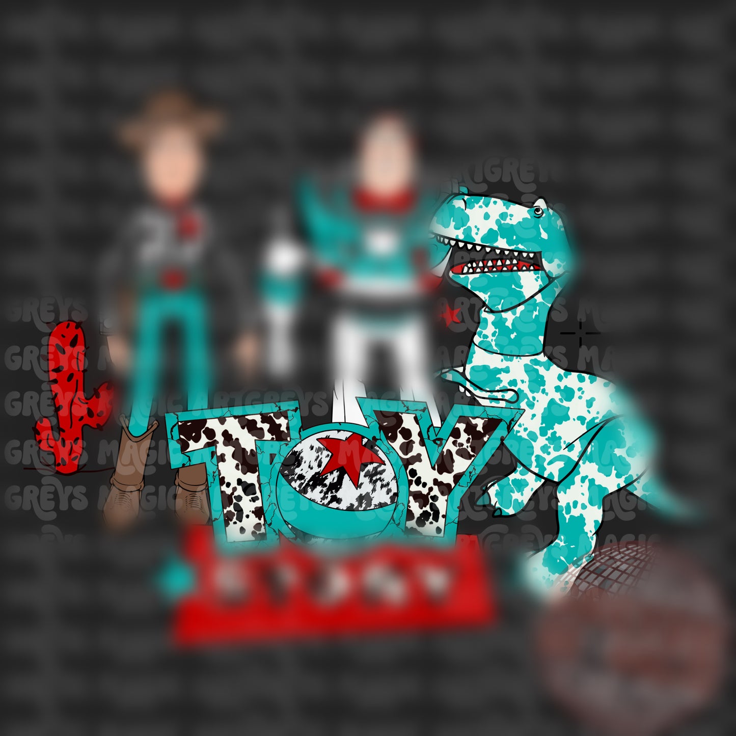 Cowboy And Buzz Western TS PNG