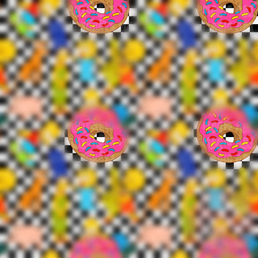 Checkered Yellow Family Seamless File