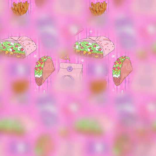 Striped Taco Valentines Seamless File