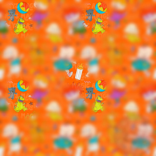 Orange Rug Mouse Kids Seamless File