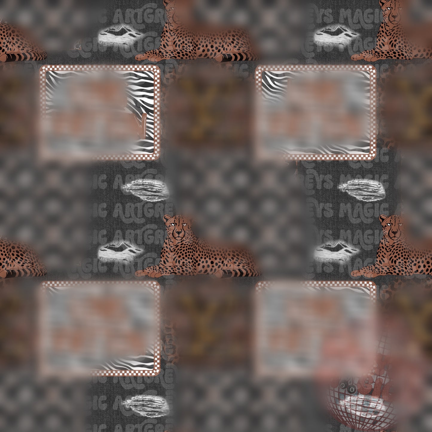 Jean Boujee Cheetah Patchwork Seamless File