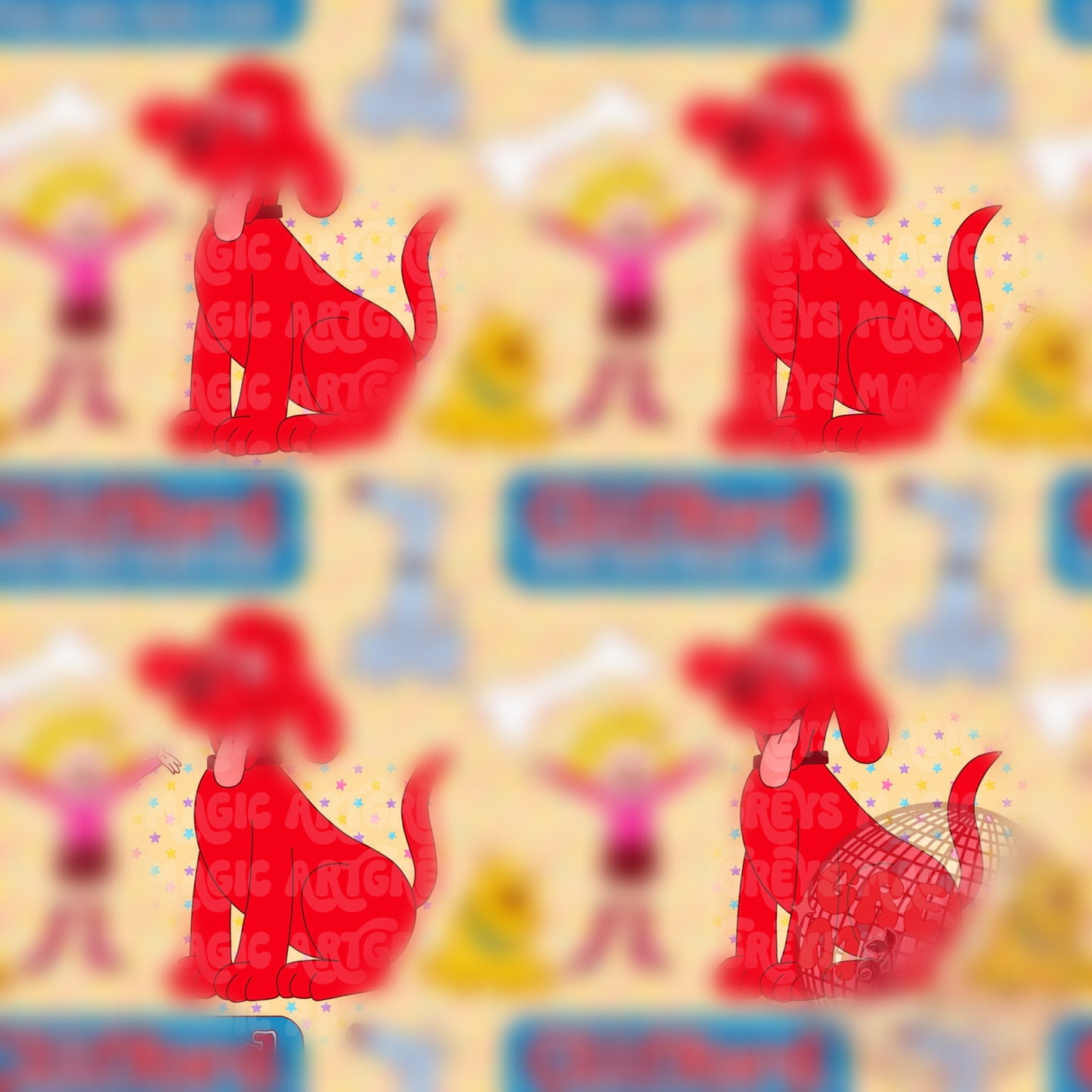 Red Big Dog Seamless File