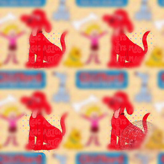 Red Big Dog Seamless File