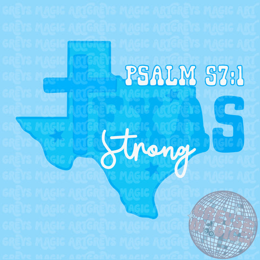 Blue Texas Strong PNG