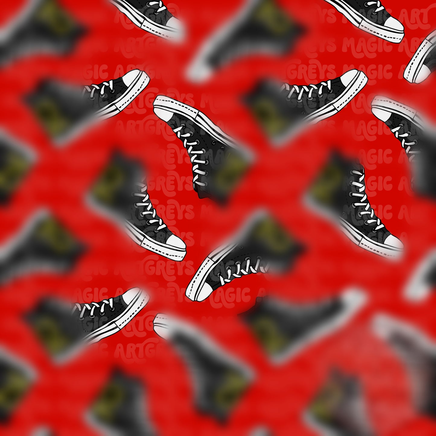 Smiley Face Band Converse Seamless File