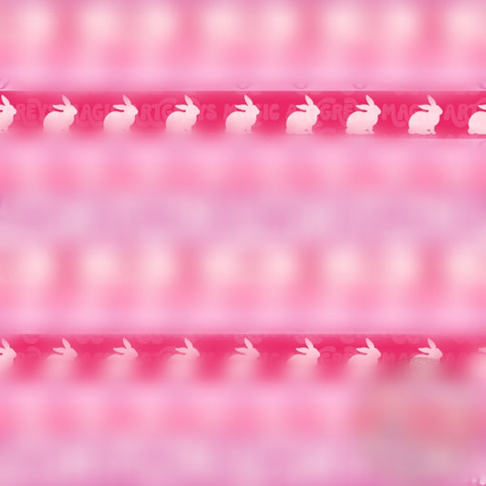 Pink Boujee Striped Easter Bunny Seamless File