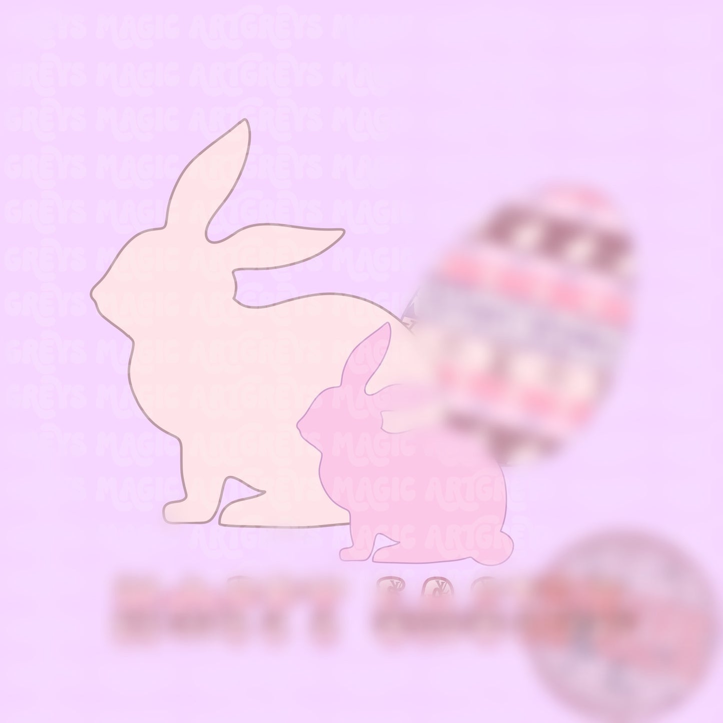 Purple Boujee Hoppy Easter PNG