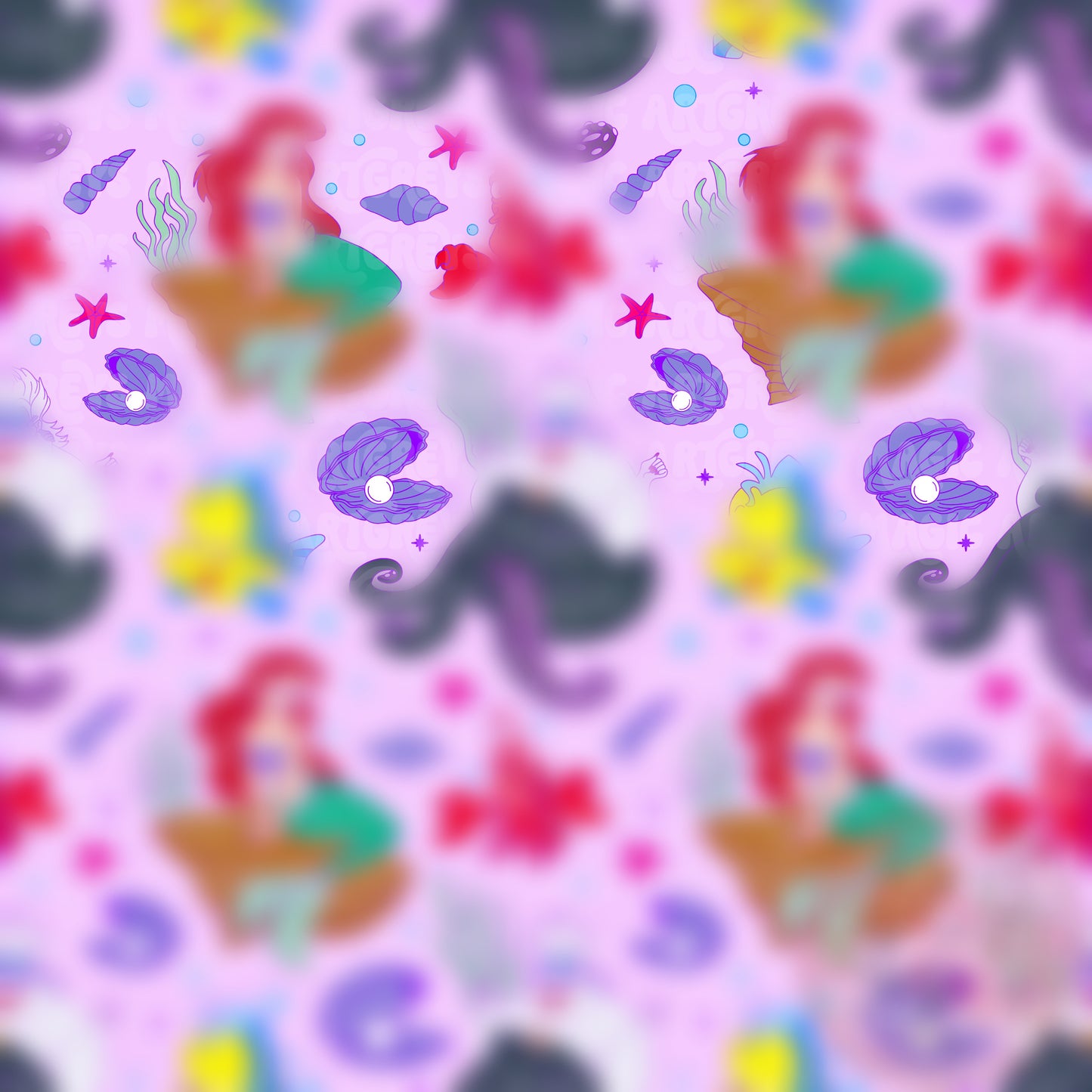 Mermaid And Friends Seamless File