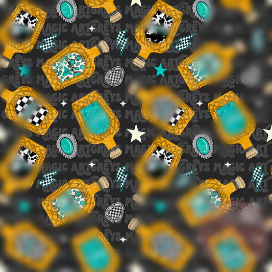 Black Western Crown Seamless File