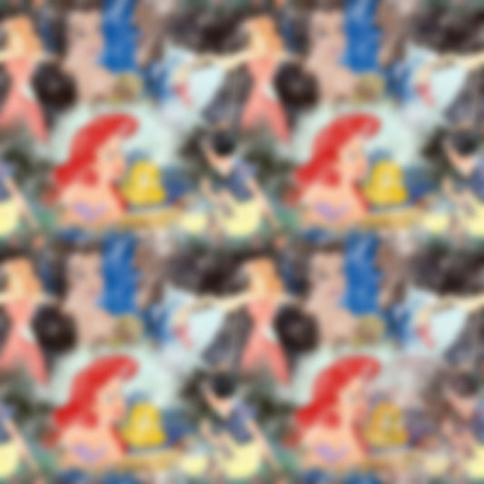 Vintage Princess Movie Scene Seamless Files