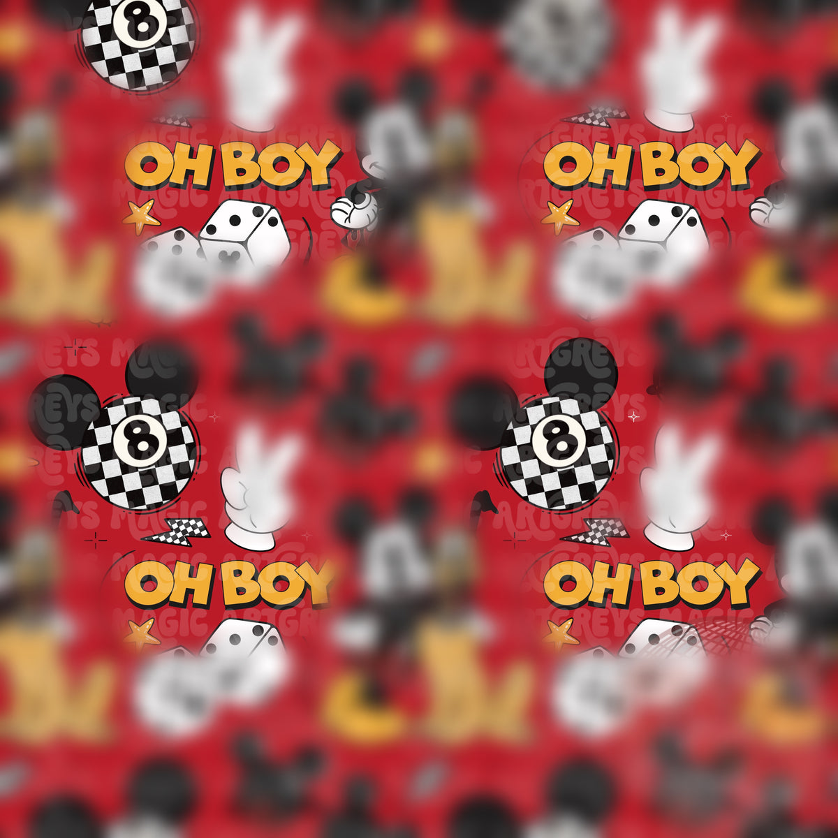 Dude Mouse And Dog Oh Boy Seamless File