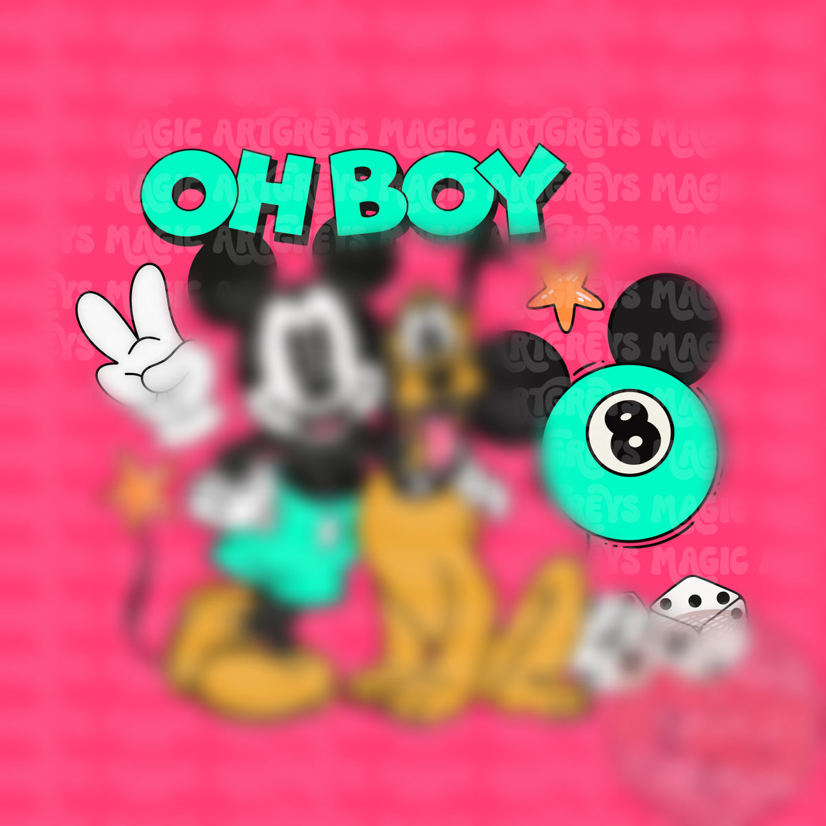 Girl Mouse And Dog Oh Boy PNG