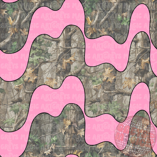 Pink Drippy Wood Camo Seamless File