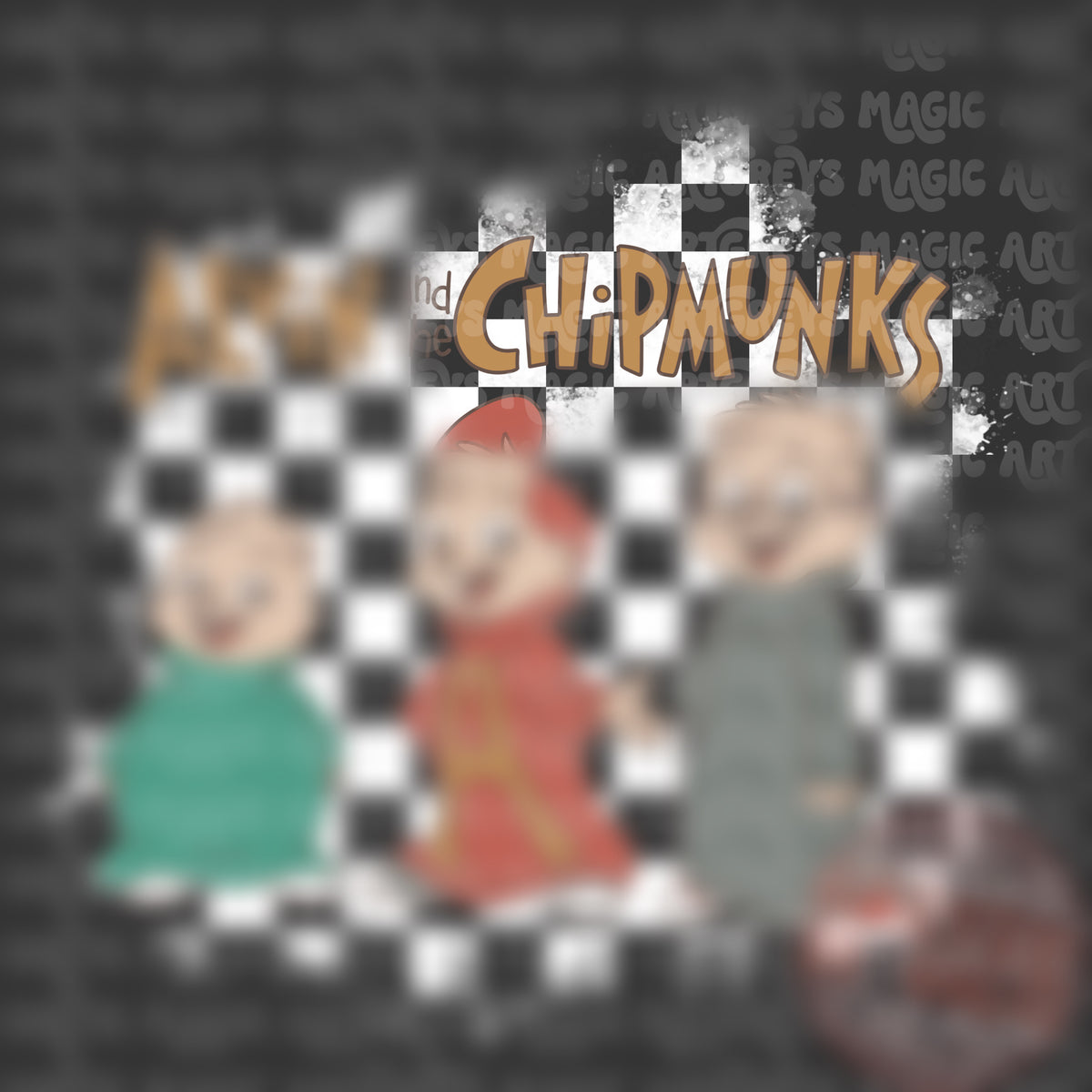 Checkered Chipmunks PNG