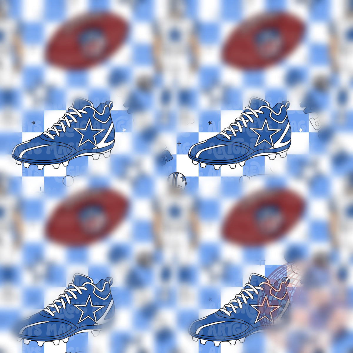 Cowboy Football Seamless File