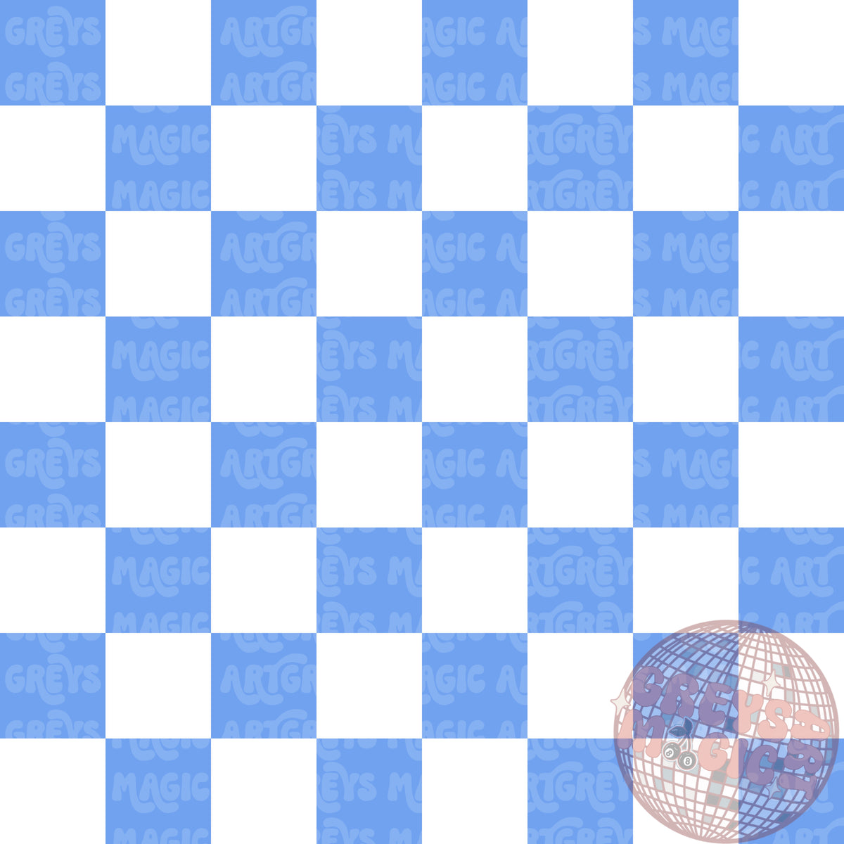 Blue And White Checkered Cowboy Football Coord Seamless File