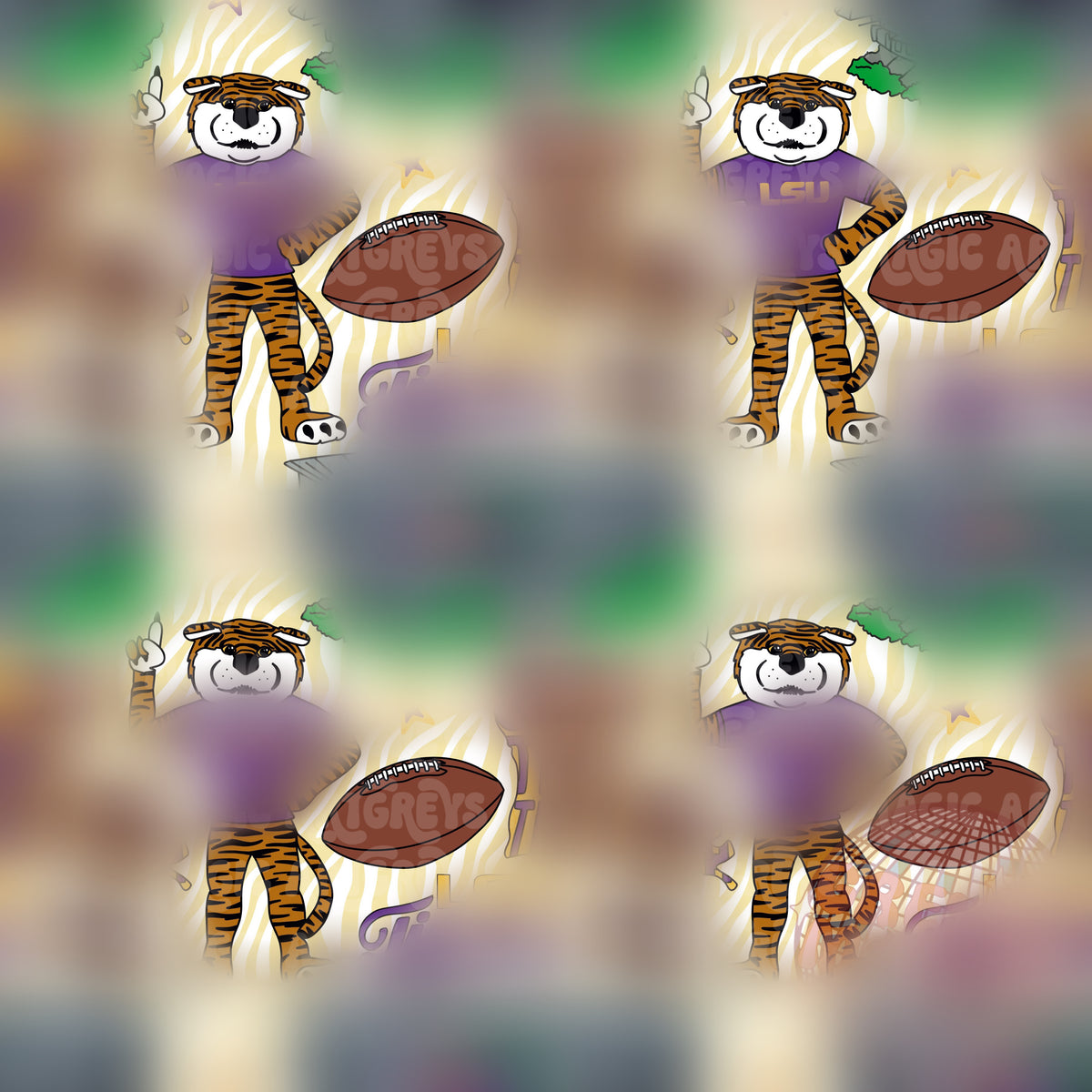 Tiger Football Seamless File