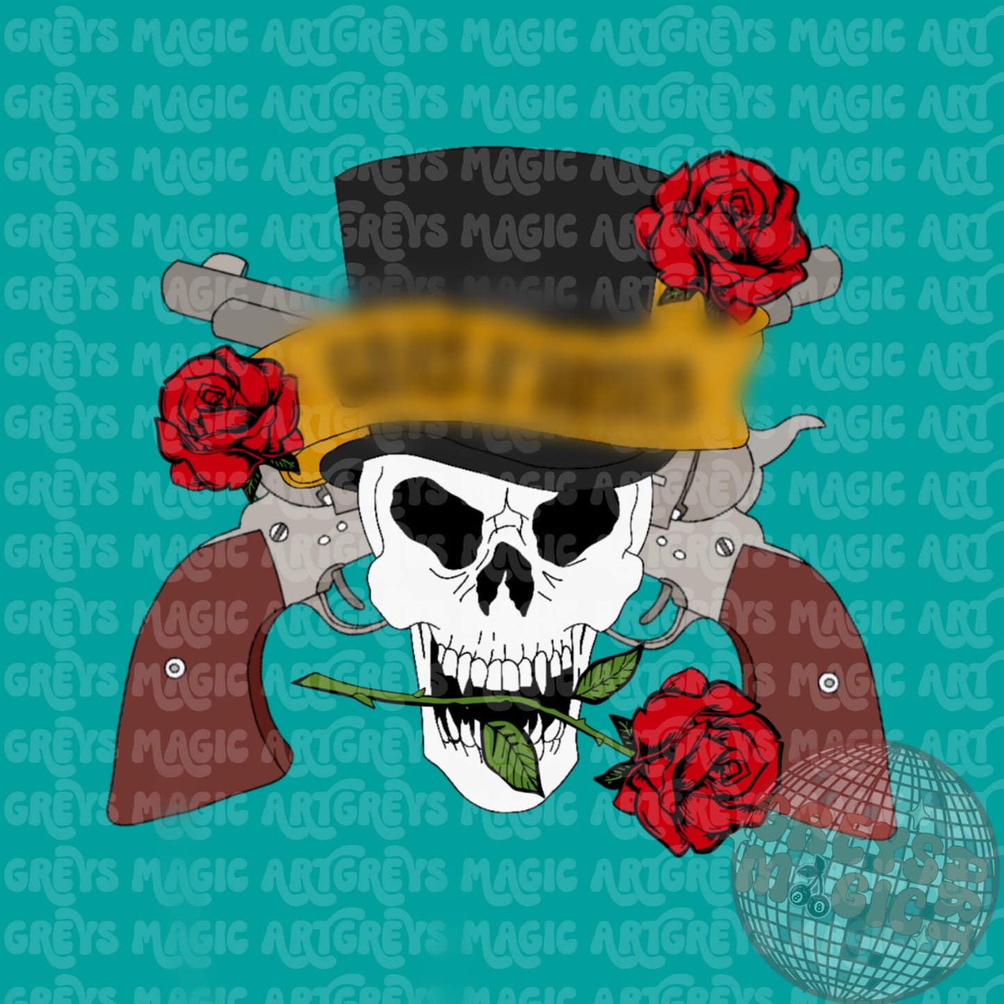 Roses & Guns PNG