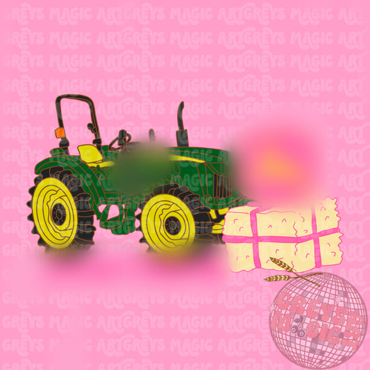 Girl Tractor PNG