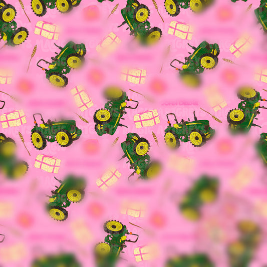 Girl Tractor Seamless File