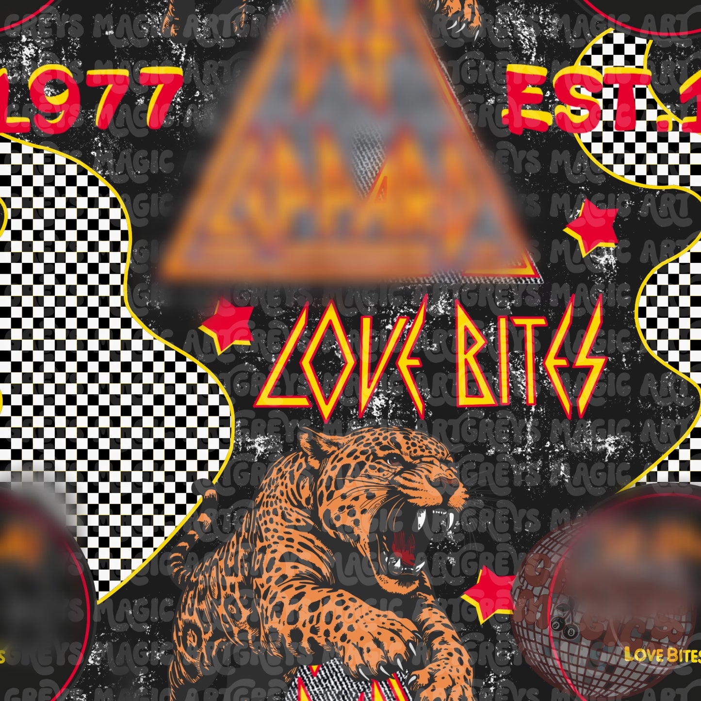 Leppard Band Seamless File