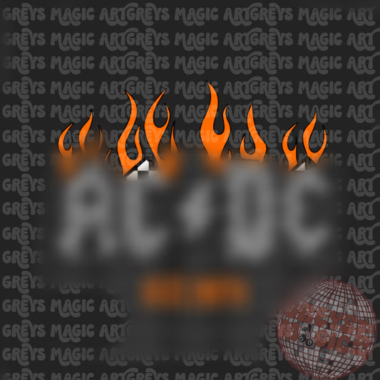 Checkered Flame Band PNG