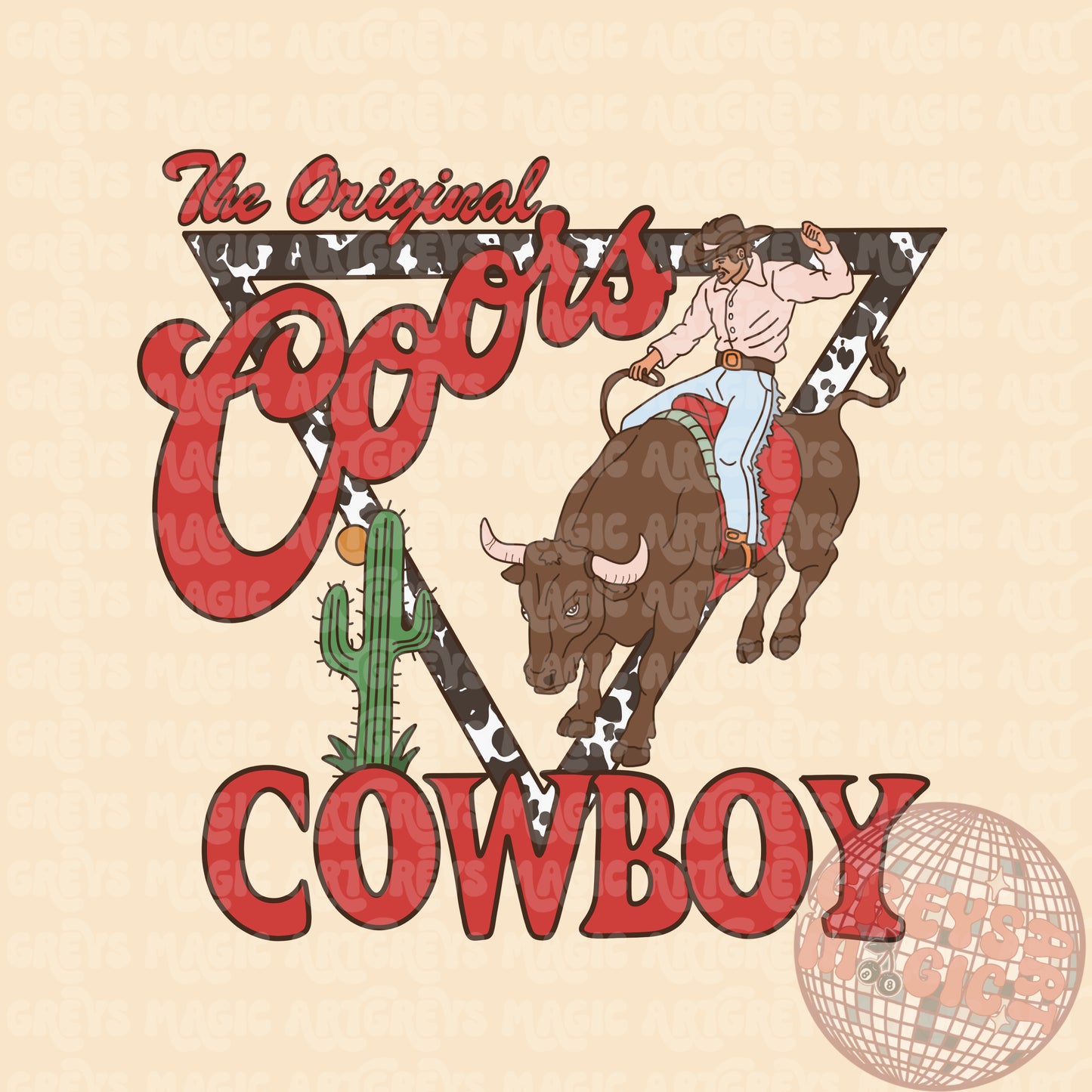 The Original Coors Cowboy PNG