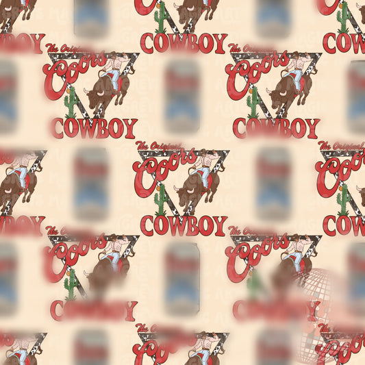 The Original Coors Cowboy Seamless File