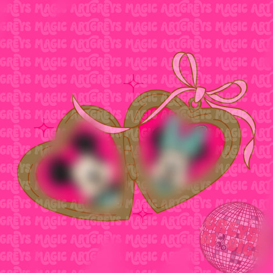 Mouse Heart Locket PNG
