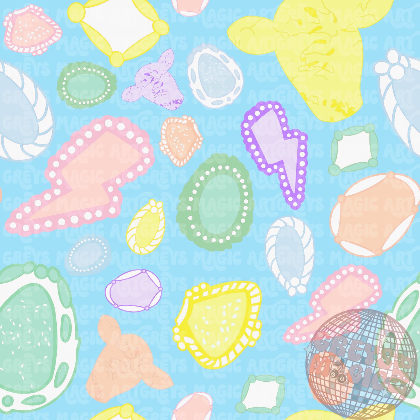 Pastel Western Easter Concho Seamless File