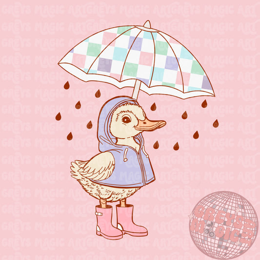 Girl Spring Duck PNG