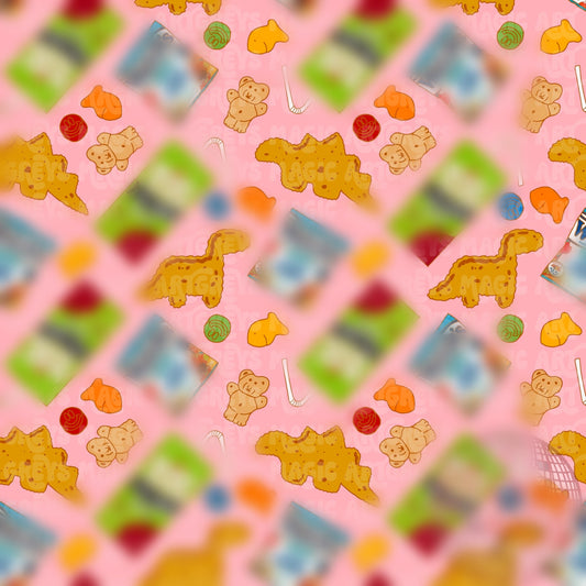 Pink Toddler Snack Seamless File