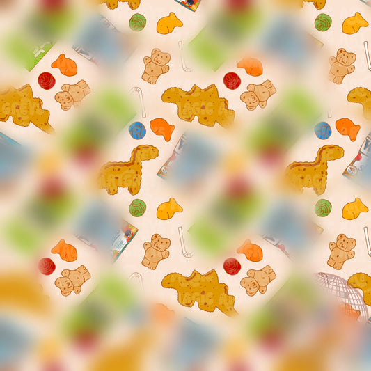 Cream Toddler Snacks Seamless File