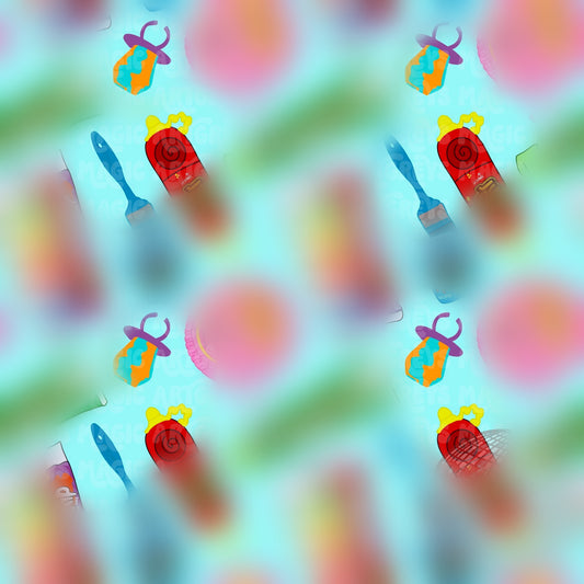Blue Candy Shop Seamless File