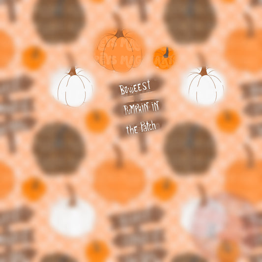 Orange Boujeest Pumpkin In The Patch Seamless File