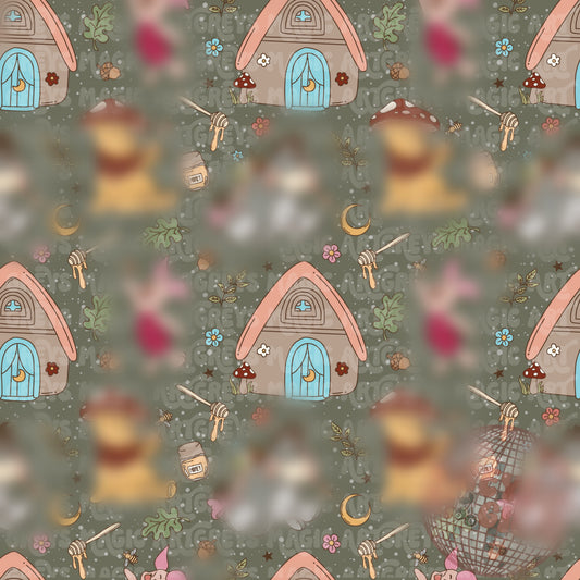 Bear Cottagecore Seamless File