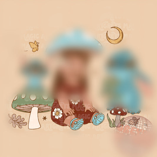 Cottagecore Alien And Girl PNG