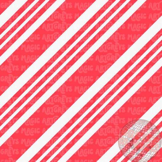 Neon Red Candy Cane Boy Gingerbread Man Coord Seamless File