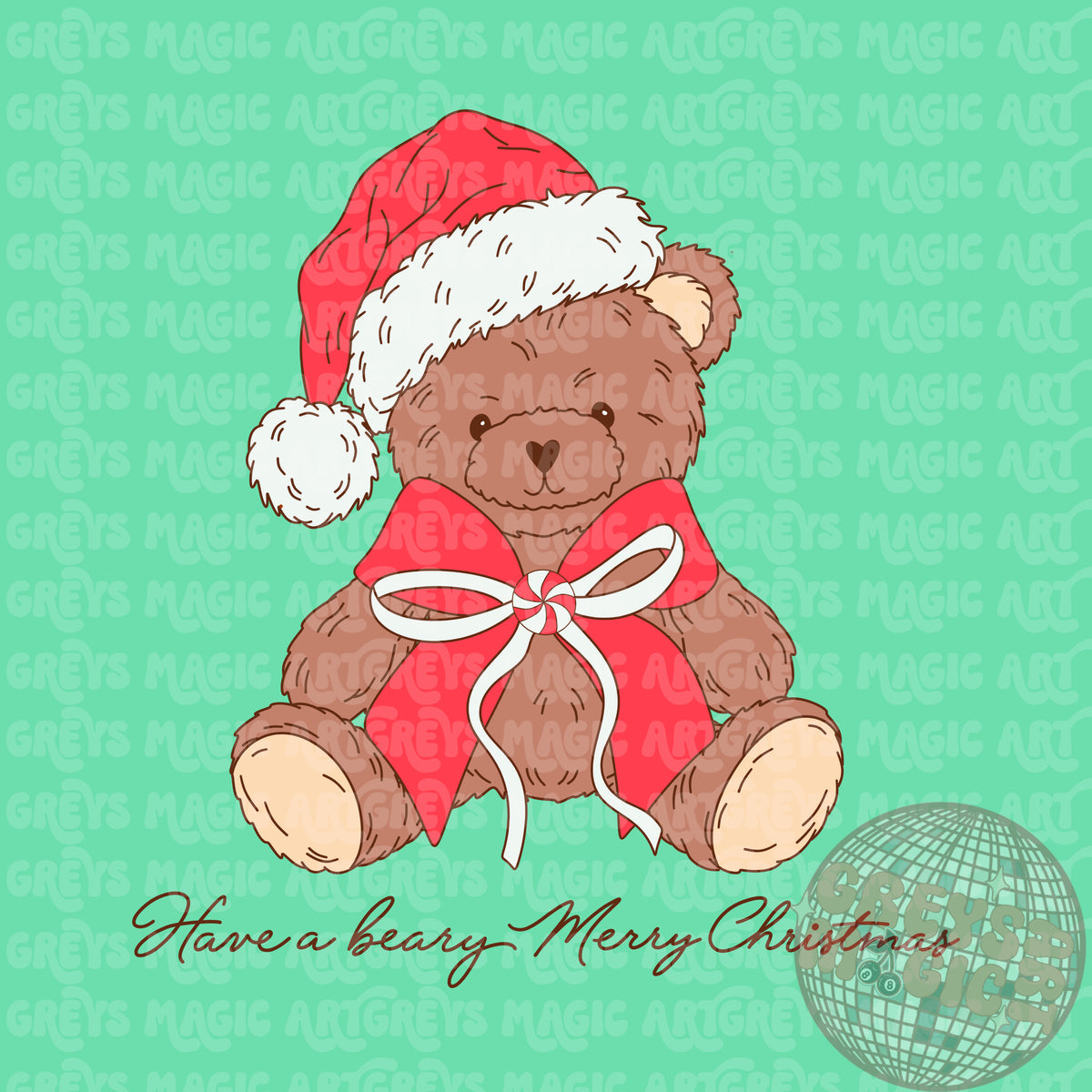 Beary Merry Christmas PNG