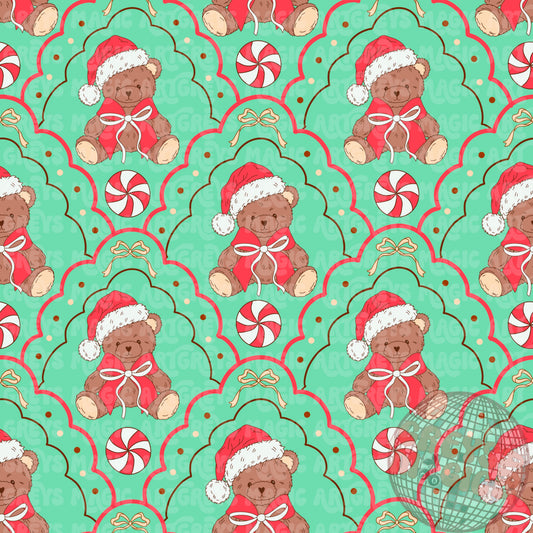 Beary Merry Christmas Seamless File
