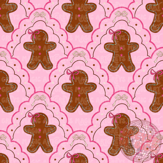 Vintage Lace Gingerbread Ladies Seamless File
