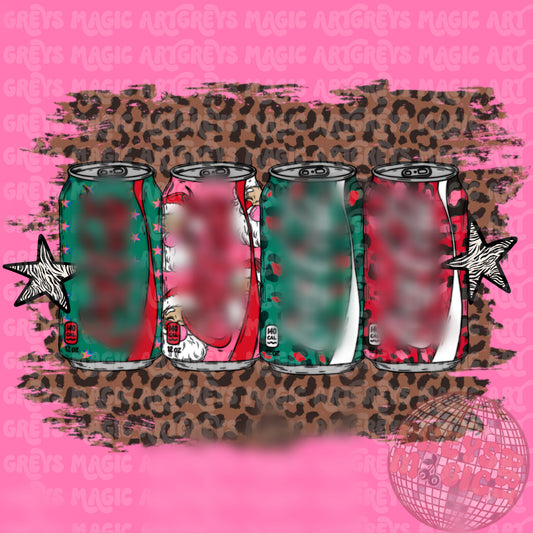 Cheetah Christmas Cola PNG