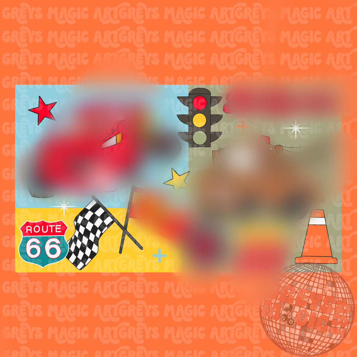 Boy Red Cars PNG