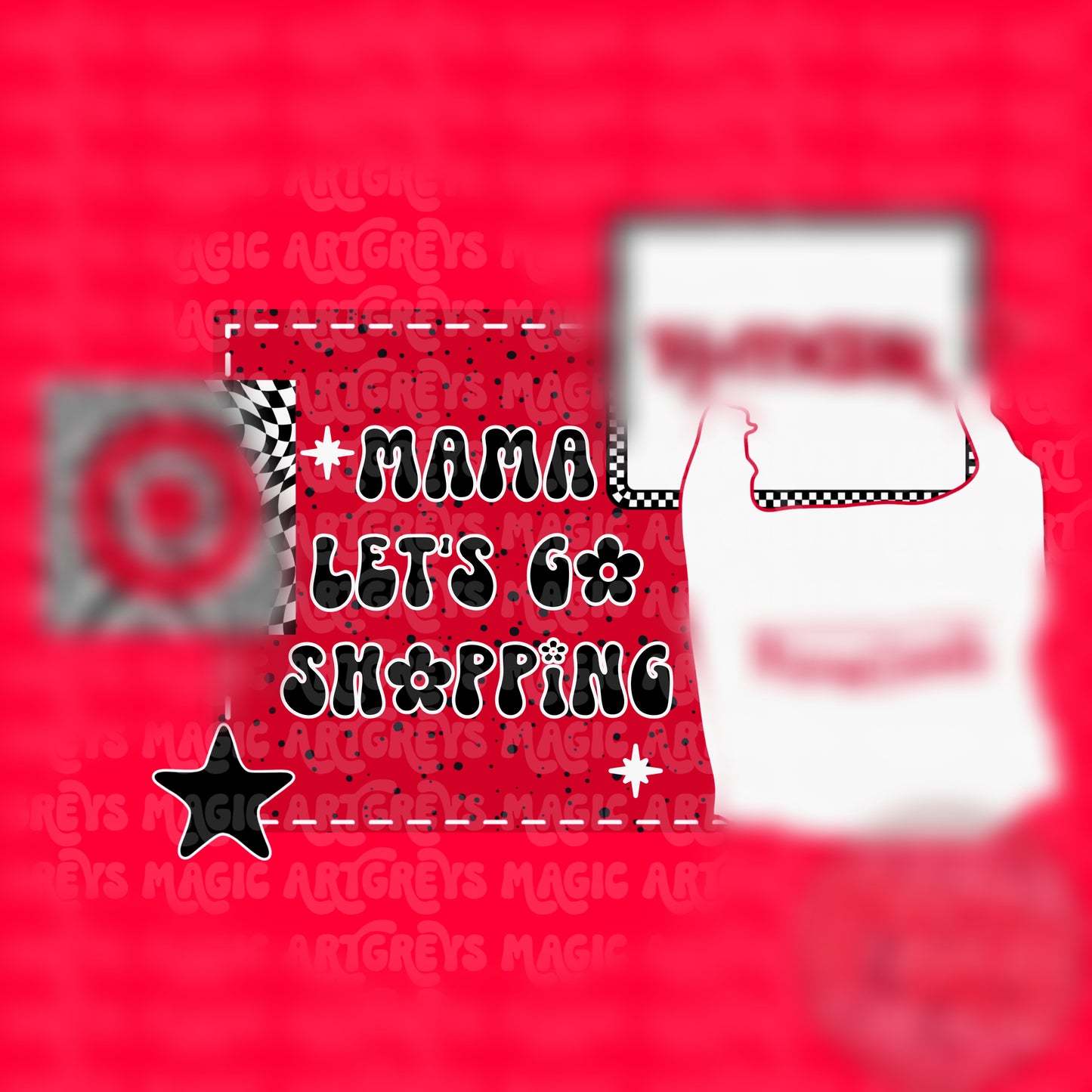 Mama Let’s Go Shopping PNG