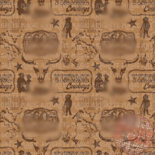 Vintage Paperbag Cowboy Seamless File