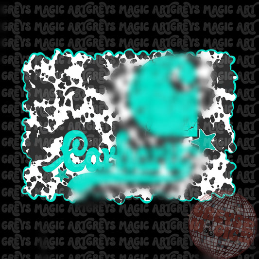 Cowprint Turquoise CH PNG