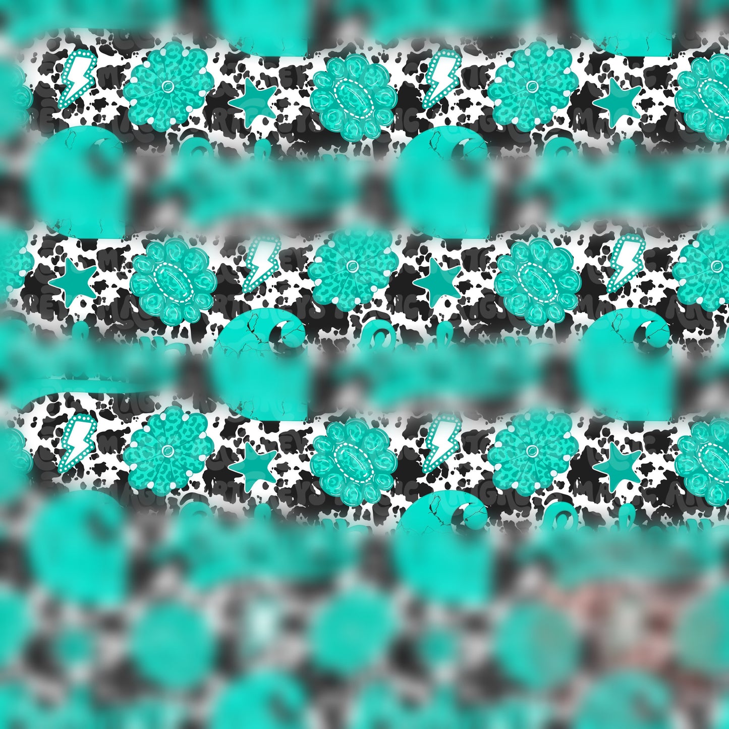 Cowprint Turquoise CH Seamless File