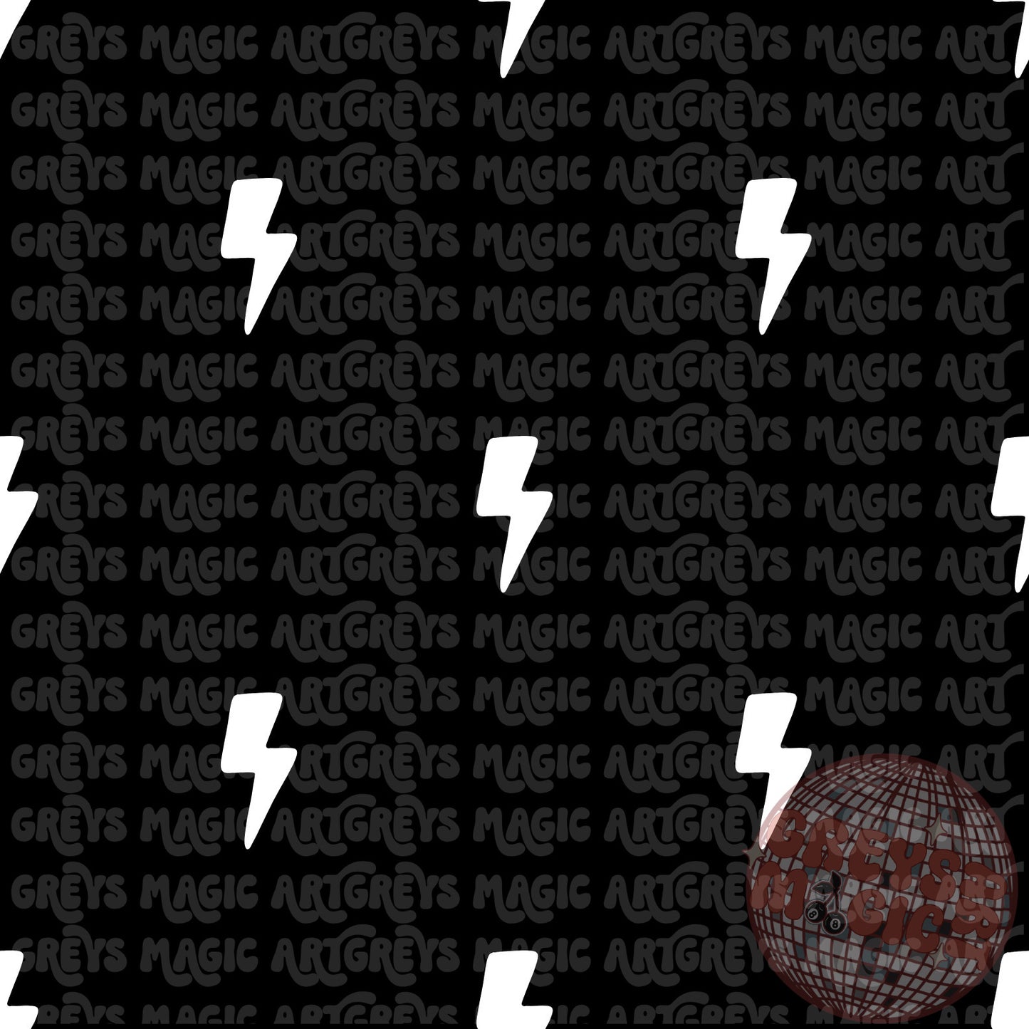 White Lightening Bolt Coord Seamless File
