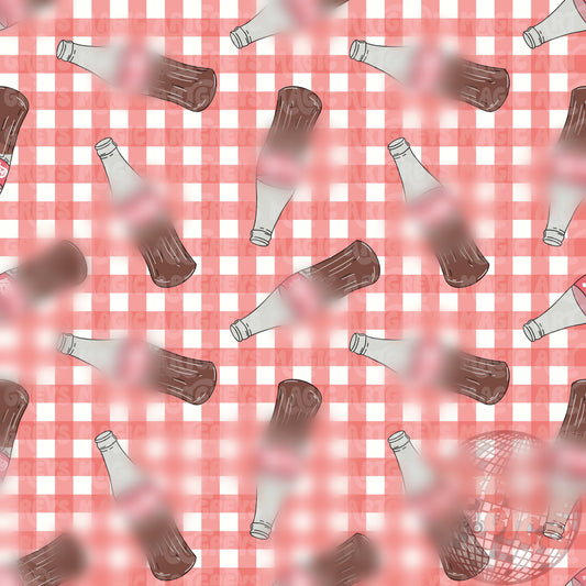 Glass Cola Picnic Seamless File
