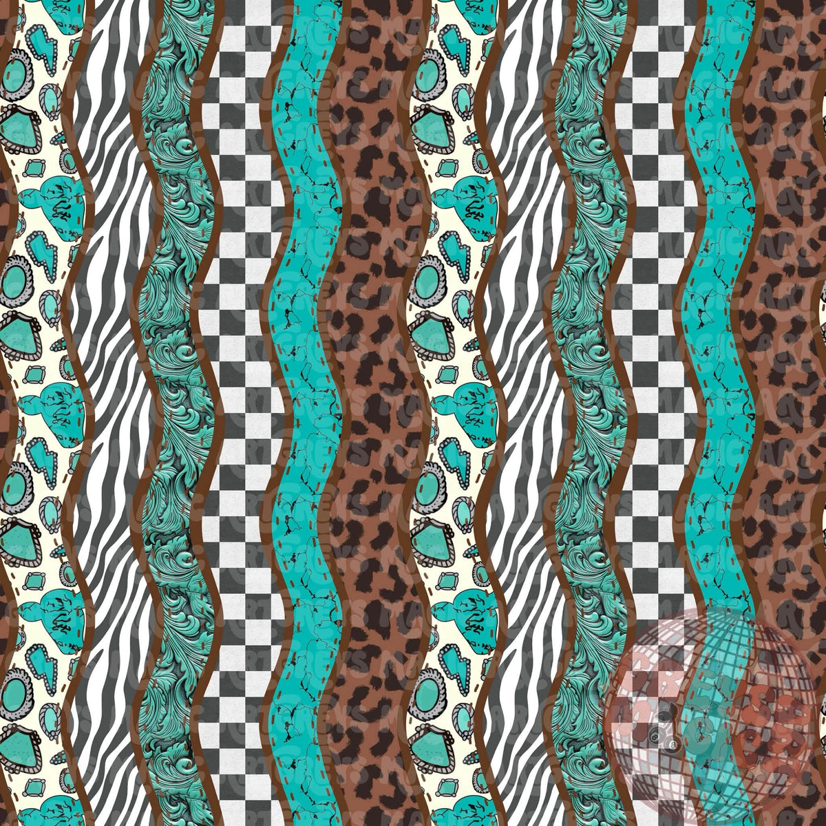 Western Waves Seamless File